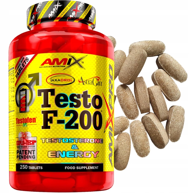 Booster testosteronu Amix Pro Testo F-200 250 tabletek (8594159539976) - obraz 2