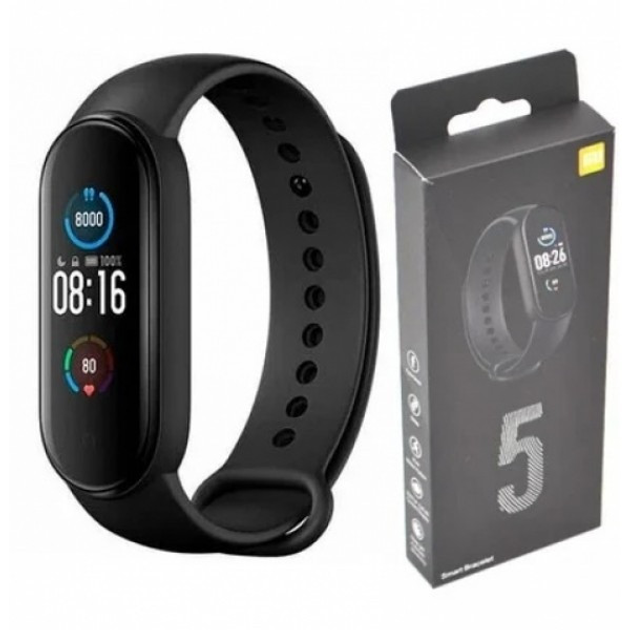 Годинник смарт Smart Band M5 Band Smart Watch крокомір, фітнес браслет, чорний - зображення 1