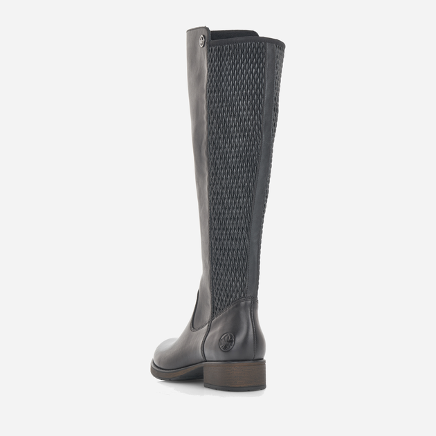 Oficerki damskie skórzane Rieker Z9591-00 40 26.1 cm Czarne (4059954094012) - obraz 3