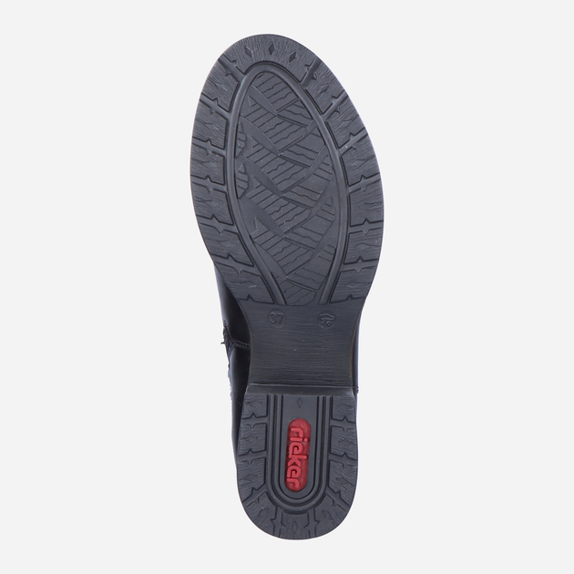 Oficerki damskie skórzane Rieker Z9591-00 40 26.1 cm Czarne (4059954094012) - obraz 9