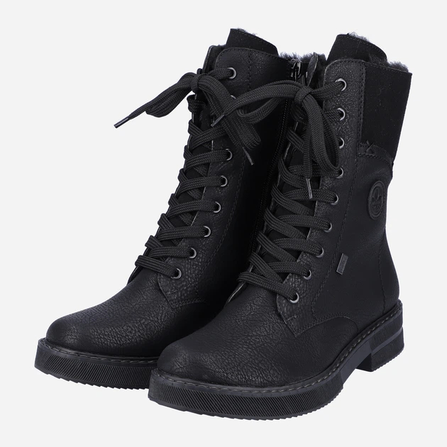 Zimowe botki damskie na obcasie Rieker 72048-01 37 24.2 cm Czarne (4060596658081) - obraz 7