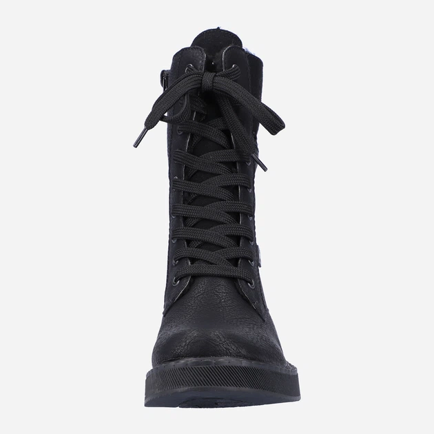 Zimowe botki damskie na obcasie Rieker 72048-01 40 26 cm Czarne (4060596658111) - obraz 5