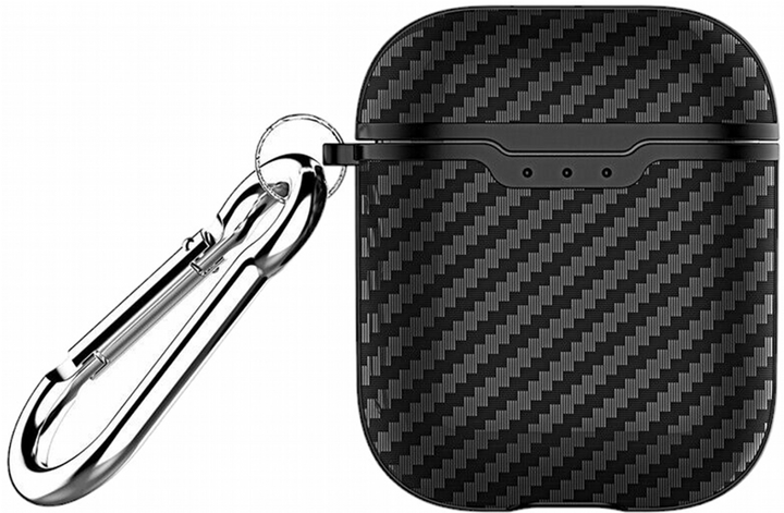 Etui Beline Carbon Cover do AirPods 1 / 2 Czarny (5905359811046) - obraz 1