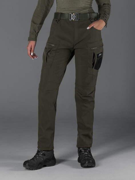 Тактические штаны утепленные женские BEZET Эшелон 6368 3XL Хаки (ROZ6501048840) - изображение 1