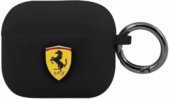 Etui CG Mobile Ferrari Silicone do AirPods 3 Czarny (3666339009618) - obraz 1