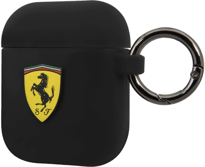 Etui CG Mobile Ferrari Silicone do AirPods 1 / 2 Czarny (3700740463826) - obraz 2