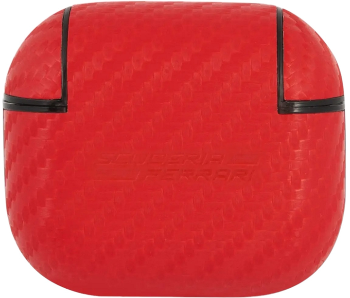 Чохол CG Mobile Ferrari On Track PU Carbon Yellow Metal Logo для AirPods 3 Red (3666339009649) - зображення 3