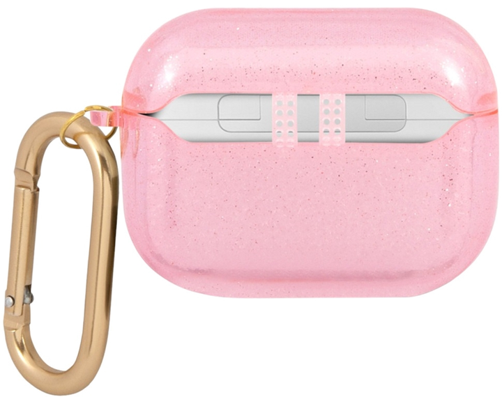 Etui CG Mobile Guess Glitter Collection do AirPods Pro Różowy (3666339009946) - obraz 2