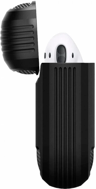 Чохол Spigen Rugged Armor для AirPods 1 / 2 Black (8809710750487) - зображення 3