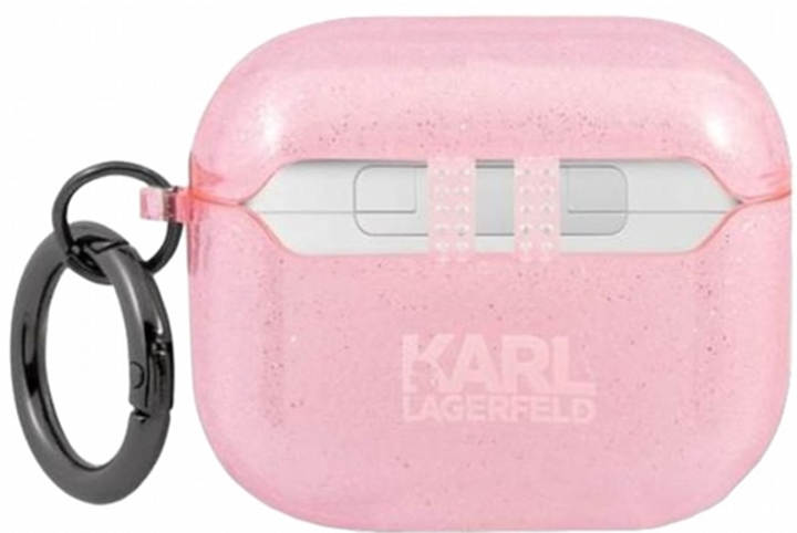 Чохол CG Mobile Karl Lagerfeld Glitter Choupette для AirPods 3 Pink (3666339009182) - зображення 2