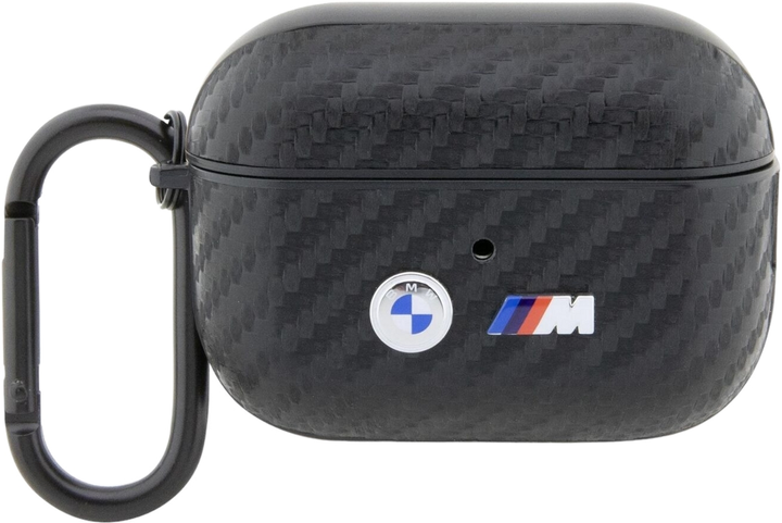 Чохол CG Mobile BMW Carbon Double Metal Logo BMA3WMPUCA2 для AirPods 3 Black (3666339123857) - зображення 1