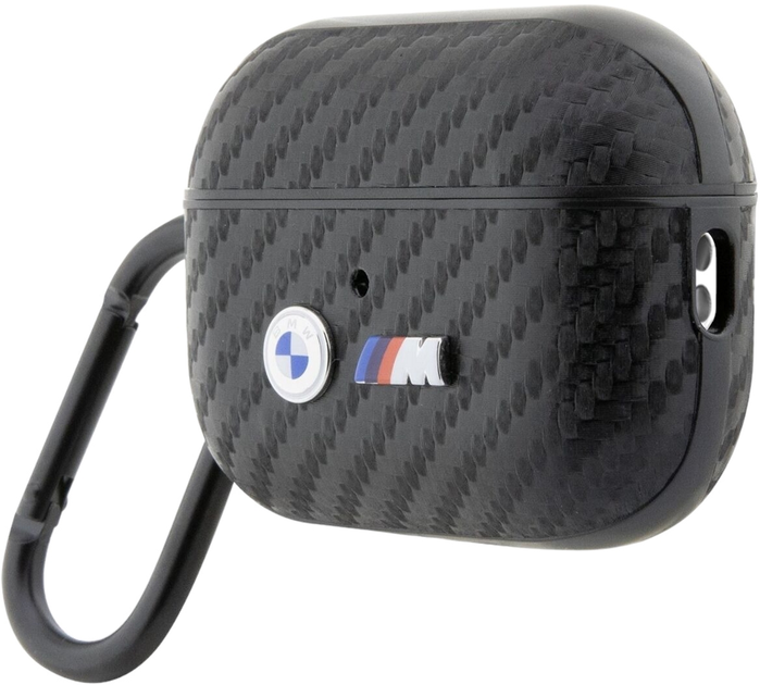 Etui CG Mobile BMW Carbon Double Metal Logo BMA3WMPUCA2 do AirPods 3 Czarny (3666339123857) - obraz 3
