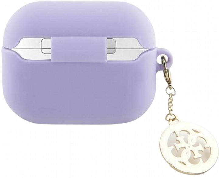 Etui CG Mobile Guess 3D Rubber 4G Diamond Charm GUAP23DSLGHDU do AirPods Pro 2 Fioletowy (3666339171278) - obraz 2