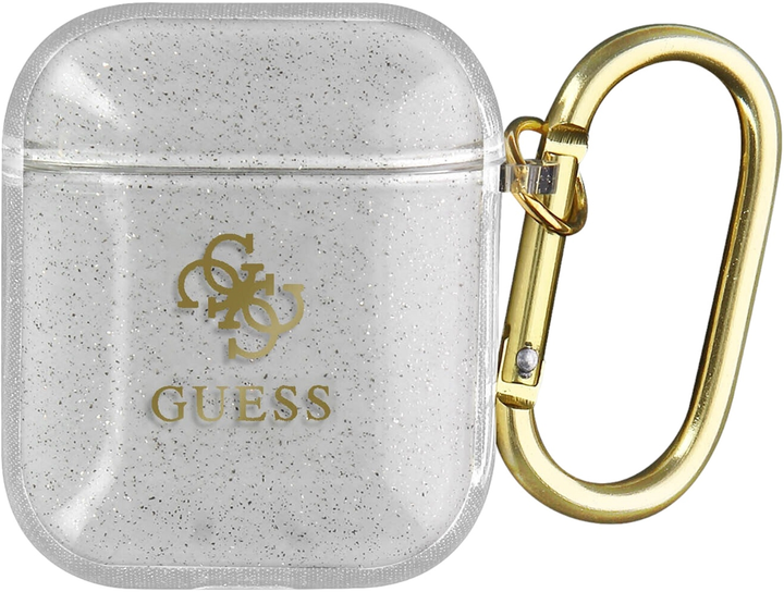 Чохол CG Mobile Guess Glitter Collection GUA2UCG4GT для AirPods 1 / 2 Transparent (3666339009908) - зображення 1