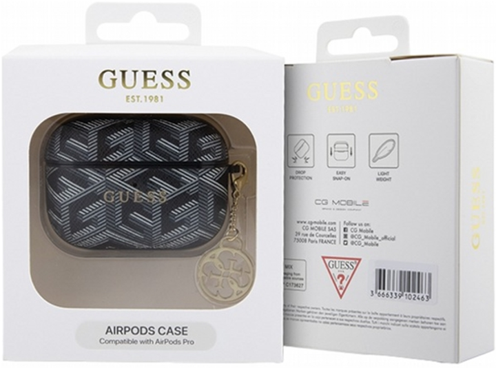 Etui CG Mobile Guess GCube Charm GUAPPGCE4CK do AirPods Pro Czarny (3666339171131) - obraz 3