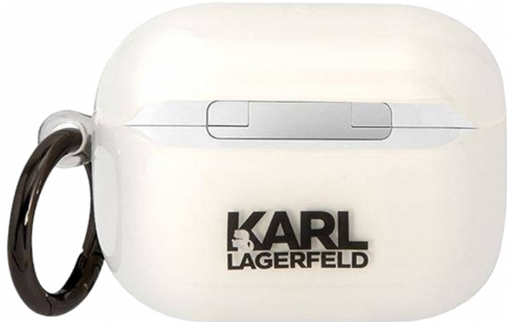Чохол CG Mobile Karl Lagerfeld Karl`s Head KLAPHNIKTCT для AirPods Pro Transparent (3666339087999) - зображення 2