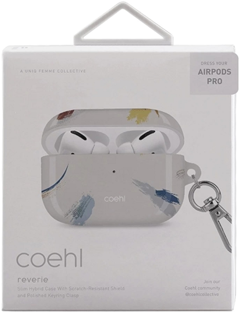 Чохол Uniq Coehl Reverie для AirPods Pro Beige (8886463675427) - зображення 3