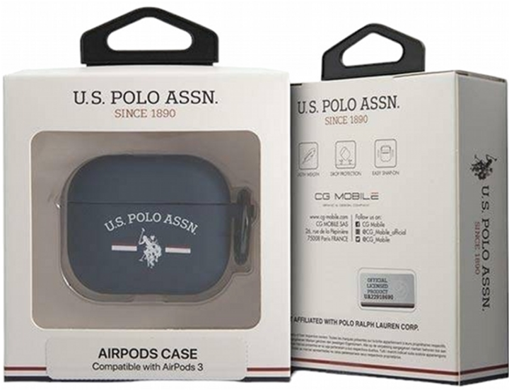 Etui CG Mobile US Polo Case USACA3SFGV do AirPods 3 Granatowy (3666339009519) - obraz 3