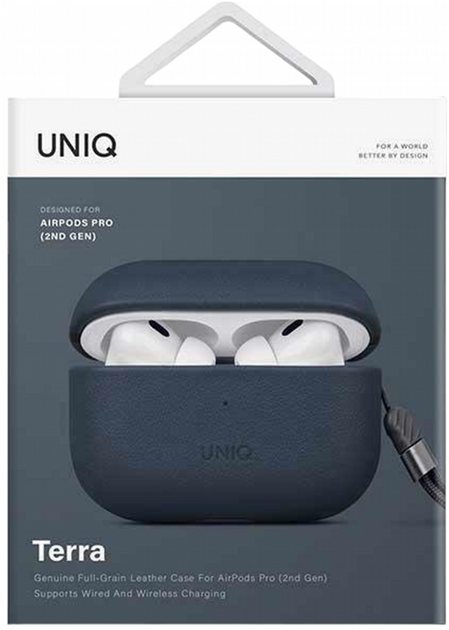 Etui Uniq Terra do AirPods Pro 2 Niebieski (8886463683842) - obraz 3