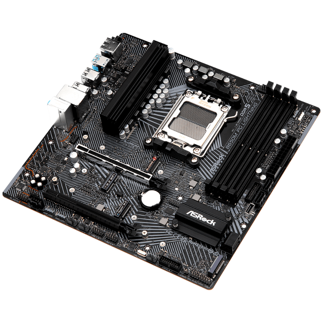 Материнская плата ASRock B650M PG LIGHTNING SocAM5/MicroATX/AMD B650/DisplayPort/HDMI - изображение 2