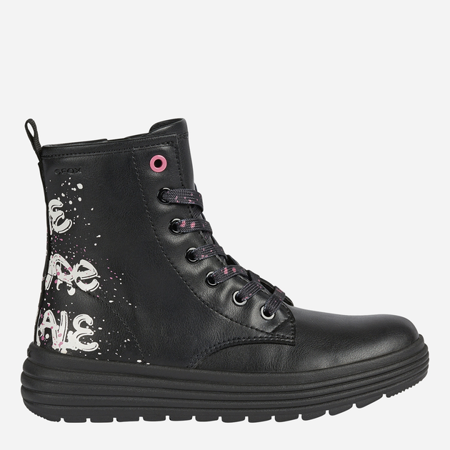 Jesienne trzewiki dziewczęce Geox Ankle Boots J16ETA00004-C9999 28 Czarne (8050036329196) - obraz 1