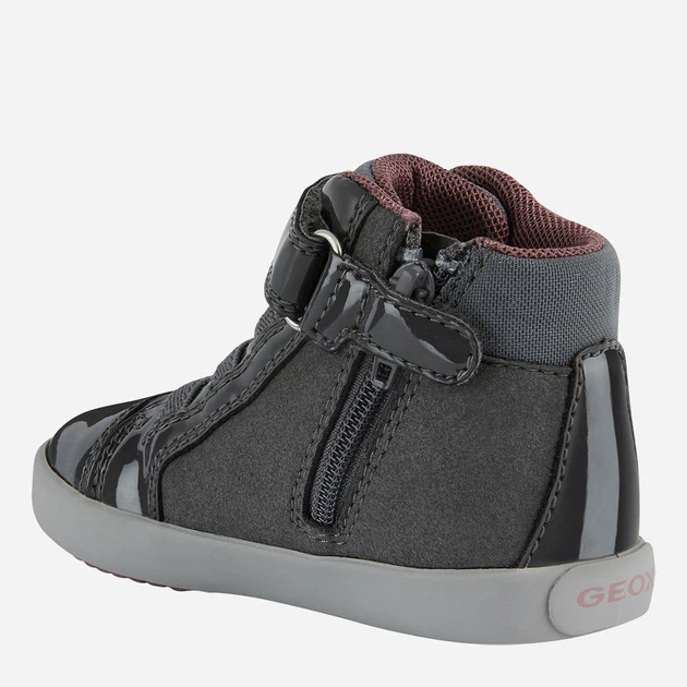 Trzewiki dziecięce dla dziewczynki Geox Sneakers B261MA0AU02-C9002 25 Szare (8050036677518) - obraz 4