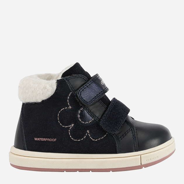 Zimowe trzewiki dziewczęce ocieplane Geox Sneakers B264ZA02243-C4021 26 Ciemnogranatowe (8050036767462) - obraz 1