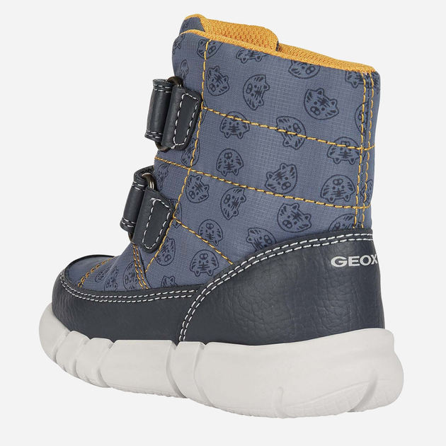 Дитячі зимові чоботи для хлопчика Geox Ankle Boots B043PC0MNBU-C4172 25 Сині (8050036761019) - зображення 3