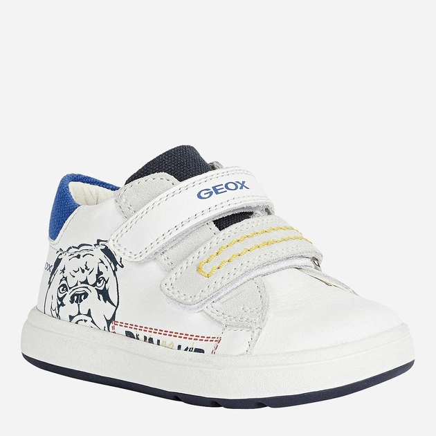 Sneakersy chłopięce na rzepy Geox First Steps B044DD08520-C1000 23 Białe (8054730995282) - obraz 3