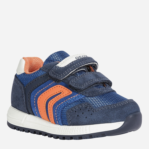 Buty sportowe chłopięce na rzepy Geox Sneakers B043CD022FU-C4226 22 Niebieskie (8054730994551) - obraz 3