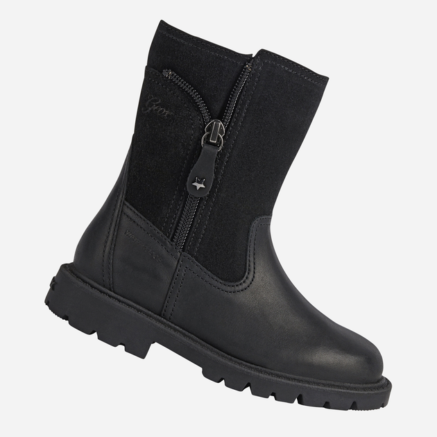 Kozaki dziecięce dla dziewczynki Geox Boots J16EYB00043-C9999 31 Czarne (8050036277664) - obraz 2