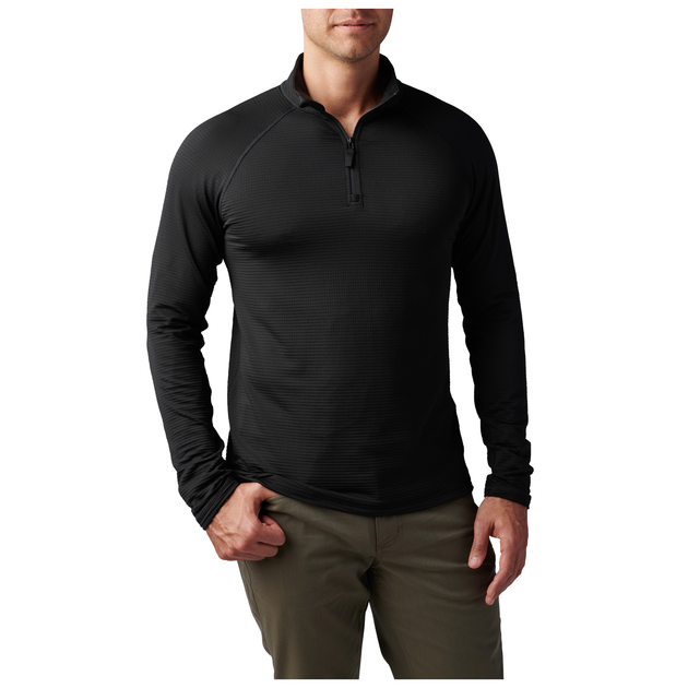 Термореглан 5.11 Tactical Stratos 1/4 Zip Black 2XL (72235-019) - зображення 2