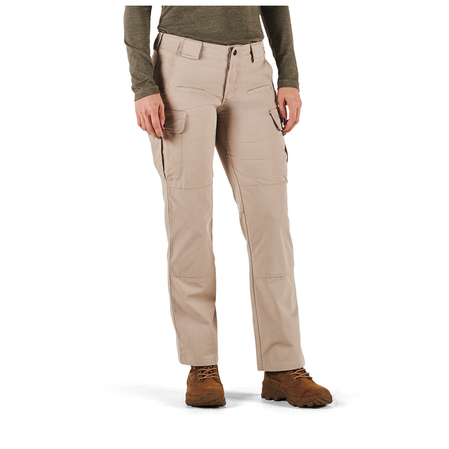 Штани тактичні 5.11 Tactical STRYKE PANT - WOMEN'S Khaki 4/Long (64386-055) - изображение 2