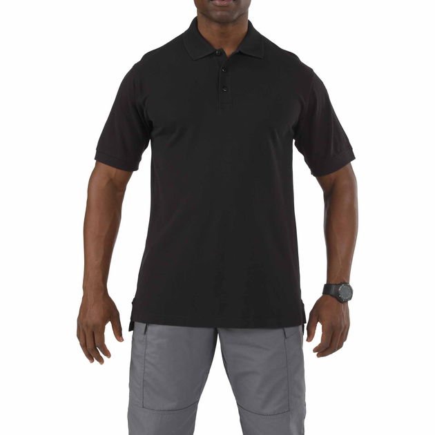 Футболка Поло тактична з коротким рукавом 5.11 Tactical Professional Polo - Short Sleeve Black XL (41060-019) - зображення 1