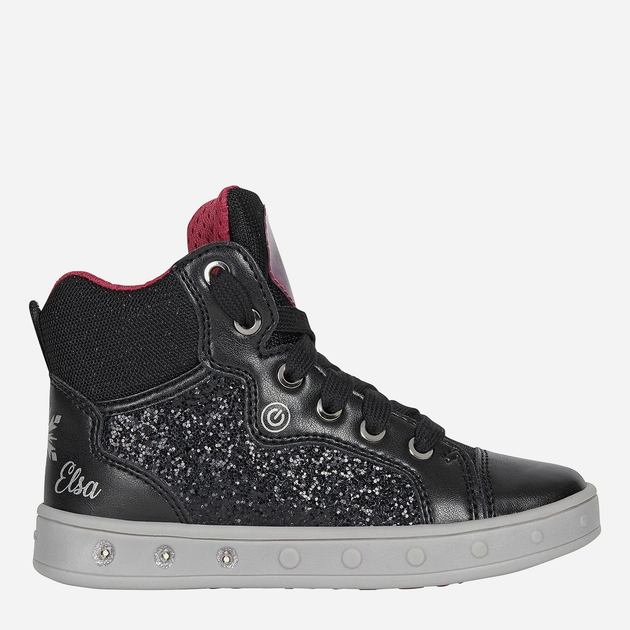 Детские кеды для девочки Geox Sneakers J048WA0EWNF-C0922 32 Черные ...