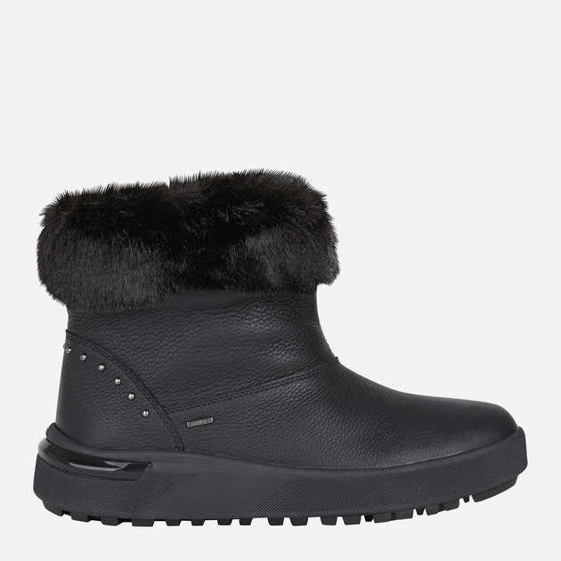 Жіночі зимові черевики низькі Geox D16QSD00046-C9999 37 24 см Чорні (8050036248138) - зображення 1