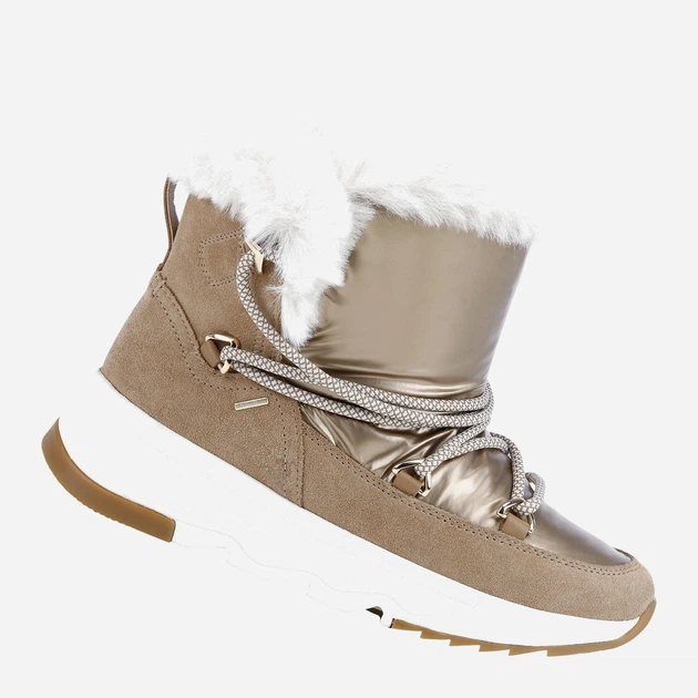 Śniegowce damskie Geox D16HXC022FU-C6777 36 23.4 cm Jasno-brązowe (8050036419033) - obraz 3