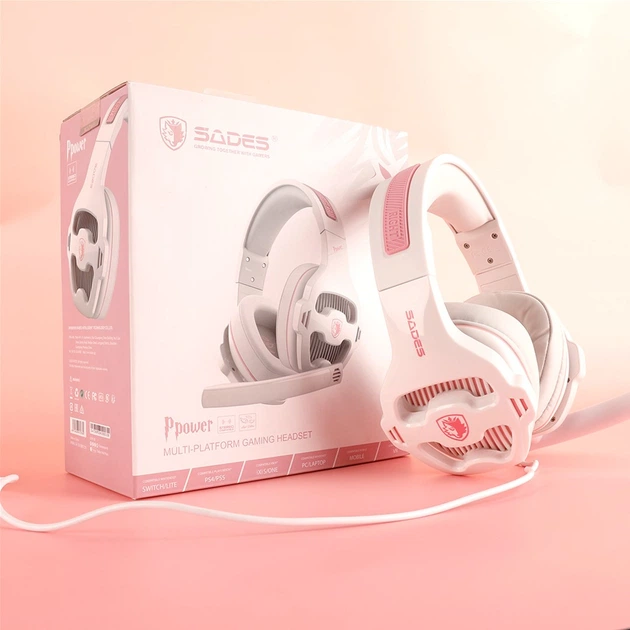 Słuchawki Sades SA-726 Ppower White/Pink - obraz 10