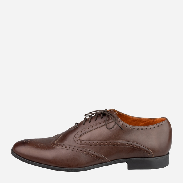 Buty brogsy męskie Nico Rarini 88203-31203 45 Ciemnobrązowe (88203031203045) - obraz 3