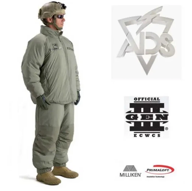Зимний тактический комплект армии США ECWCS Gen III Level 7 Primaloft Штаны + Куртка до -40 C размер Large Long - изображение 5