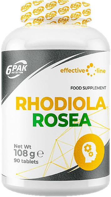 Дієтична добавка 6PAK Nutrition Effective line Rhodiola Rosea 500 мг 90 капсул (5902811804820) - зображення 1