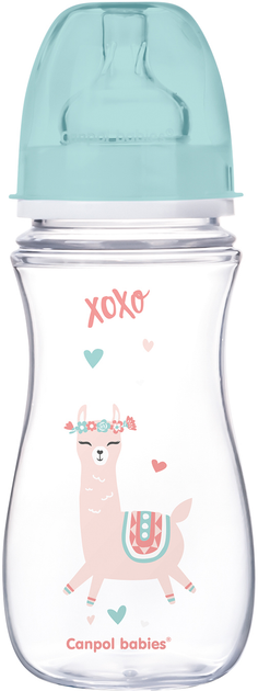 Пляшка антиколікова Canpol Babies Easystart Exotic Animals з широким отвором 300 мл (35/222_gre) - зображення 1