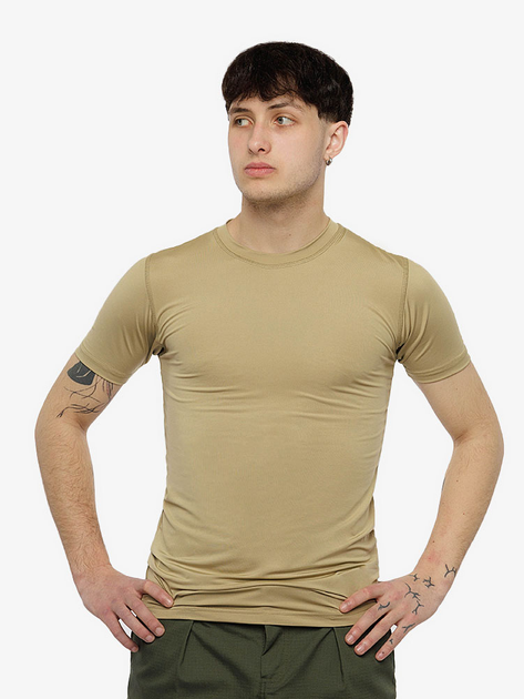 Чоловіча тактична футболка M колір бежевий Flas ЦБ-00215127 - зображення 1