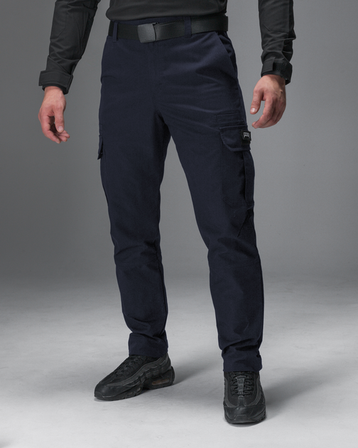 Тактичні штани чоловічі BEZET Basic 9571 L Сині (ROZ6501047267) - зображення 1