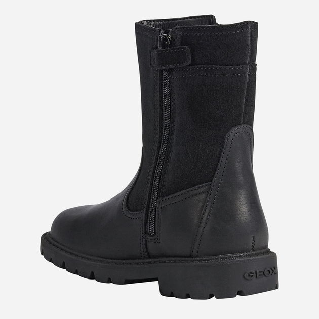 Підліткові чоботи для дівчинки Geox Boots J16EYB00043-C9999 36 Чорні (8050036277718) - зображення 4