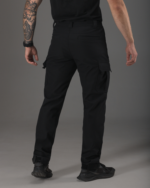 Тактичні штани чоловічі утеплені BEZET Патрон 2.0 9583 S Чорні (ROZ6501047293) - зображення 2