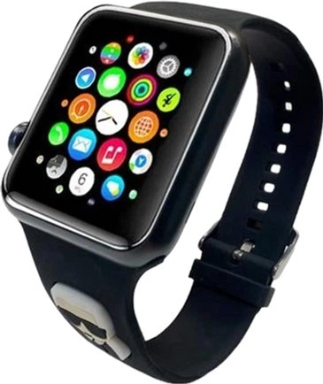 Ремінець Karl Lagerfeld Silicone Choupette Heads KLAWMSLCK для Apple Watch Series 1/2/3/4/5/6/7/SE 38-41 мм Black (3666339031664) - зображення 2