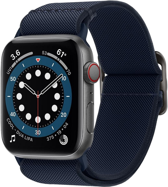Pasek Spigen Fit Lite AMP02287 do Apple Watch Series 1/2/3/4/5/6/7/8/SE/Ultra 42-49 mm Ciemno nebieski (8809756641541) - obraz 1