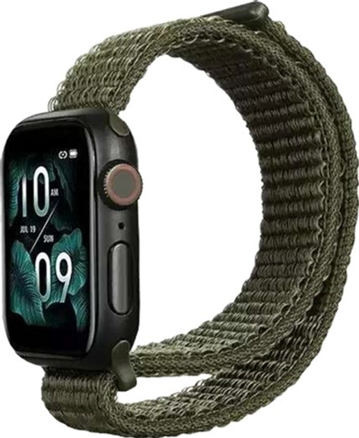 Pasek Beline Nylon do Apple Watch Series 1/2/3/4/5/6/7/8/SE/SE2 38-41 mm Cargo Khaki (5904422911171) - obraz 1