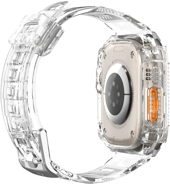 Pasek z etui Spigen Rugged Armor Pro ACS05461 do Apple Watch Ultra 49 mm Przezroczysty (8809811868807) - obraz 12